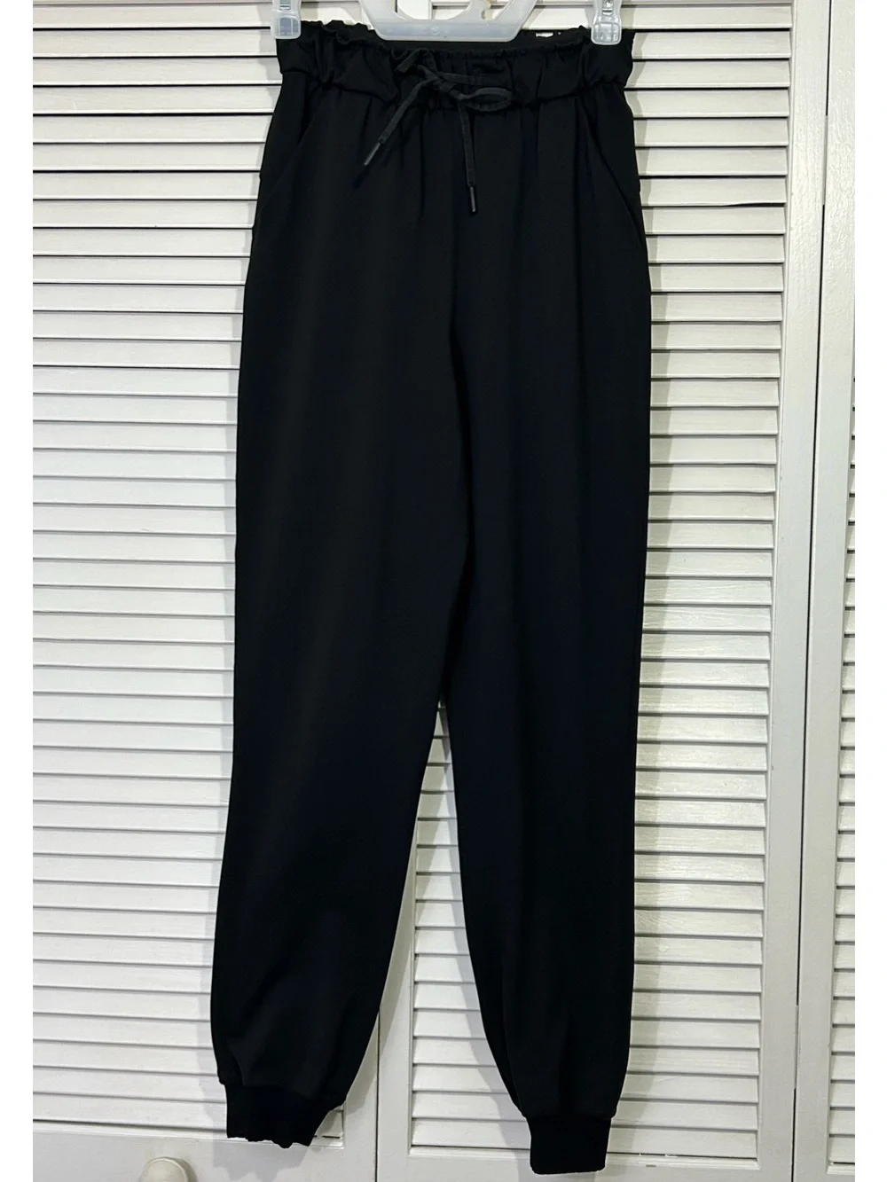 Lululemon Black Stretch High Rise Joggers